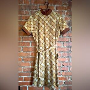 Vintage graphic knit dress NWT - vintage size 14